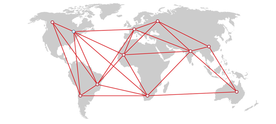 S&W Global Clients Map